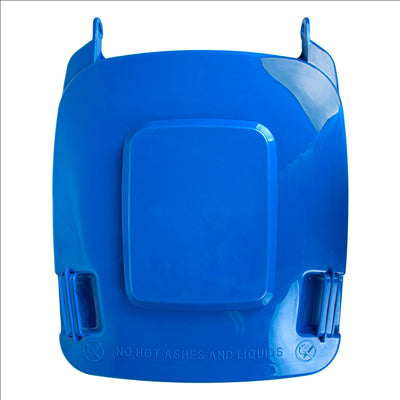 COUVERCLE POUR CONTENEUR 240L  71x56x7,4 CM BLEU HDPE (1 UNITÉ)