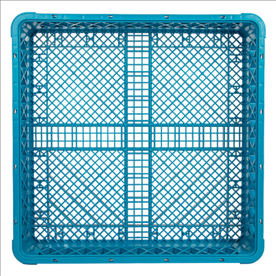 CASIER DE LAVAGE POUR COUVERTS  50x50x10 CM BLEU PP (1 UNITÉ)