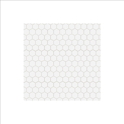 PAPIER INGRAISSABLES CIRÉ 2 FACES PFAS FREE  10+60+10 G/M2 31x31 CM BLANC CELLULOSE + CIRE VÉGÉTALE (500 UNITÉS)