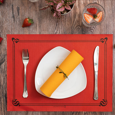 SETS DE TABLE  48 G/M2 31x43 CM ROUGE CELLULOSE (2000 UNITÉS)