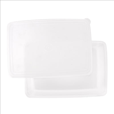 RÉCIPIENT ALIMENTS + COUVERCLE INCORPORÉ 1450 ML 20,5x14x8 CM BLANC PP (1 UNITÉ)