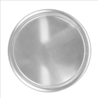 ASSIETTE À PIZZA PLATE  Ø 35 CM ARGENTE ALUMINIUM (1 UNITÉ)