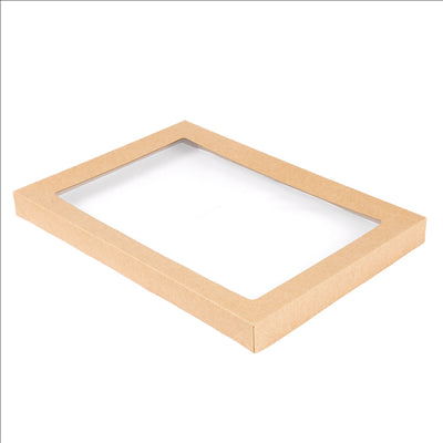 COUVERCLES POUR BOÎTES 253.15  300 G/M2 + PET 36,4x25,5x3 CM NATUREL KRAFT (100 UNITÉS)