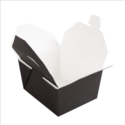 BOÎTES AMÉRICAINES MICRO-ONDABLES 'THEPACK' 780 ML 230 + 12PP G/M2 11,3x9x6,3 CM NOIR CARTON ONDULÉ NANO-MICRO (500 UNITÉS)