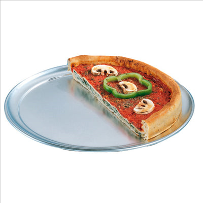 ASSIETTE À PIZZA PLATE  Ø 40,5 CM ARGENTE ALUMINIUM (1 UNITÉ)