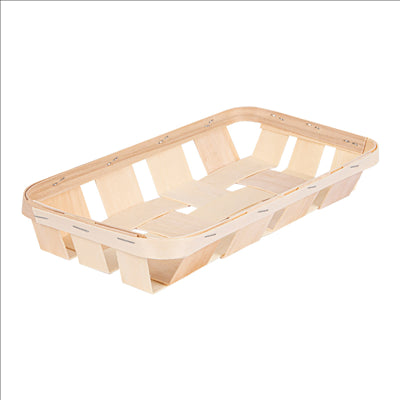 CORBEILLES  26x12,5x4 CM NATUREL BOIS (120 UNITÉS)