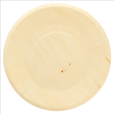 ASSIETTES RONDES 'WOOD'  Ø 21,5x1,5 CM NATUREL BOIS (200 UNITÉS)