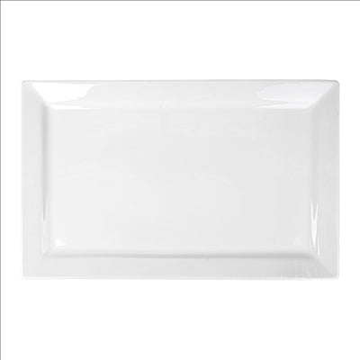 ASSIETTES RECTANGULAIRES  45x28 CM BLANC PORCELAINE (6 UNITÉS)