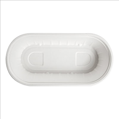 LUNCH BOX 'BIONIC' 800 ML 24,3x12x4,8 CM BLANC BAGASSE (500 UNITÉS)