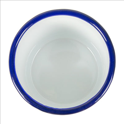 BOLS 'ENAMELWARE' 1200 ML Ø 12x12 CM BLANC ACIER ÉMAILLÉ (6 UNITÉS)