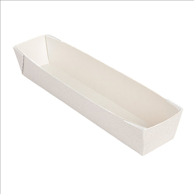 BOÎTES 'THEPACK' 250 G/M2 7x30x5 CM BLANC CARTON ONDULÉ NANO-MICRO (200 UNITÉS)