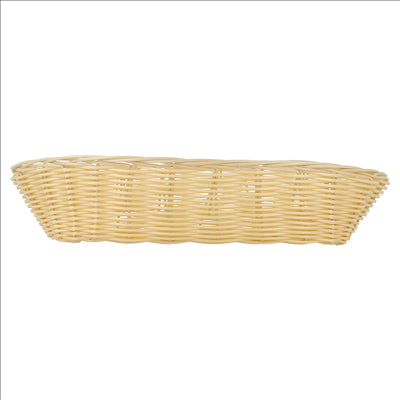 CORBEILLES SIMILAIRE OSIER ALLONGÉES  33x13x7,5 CM NATUREL PP (12 UNITÉS)