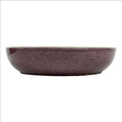 ASSIETTES CREUSES 'AKALA' 630 ML Ø20x4,5 CM BORDEAUX STONEWARE (6 UNITÉS)