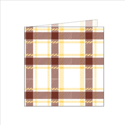 SERVIETTES 'LIKE LINEN - SCOTTISH' 70 G/M2 40x40 CM MARRON SPUNLACE (600 UNITÉS)