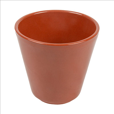 VERRES EN FAÏENCE 380 ML Ø9,1x9 CM MARRON CERAMIQUE (30 UNITÉS)