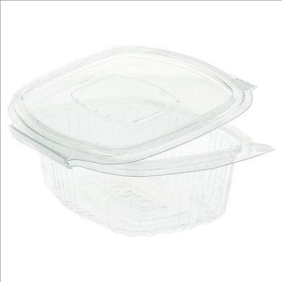 RÉCIPIENTS + COUVERCLE 250 ML 13,2x9,5x4,1 CM TRANSPARENT RPET (600 UNITÉS)