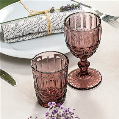GOBELETS VINTAGE 'WAKI GLASS' 250 ML Ø8x10 CM LAVANDE VERRE (6 UNITÉS)