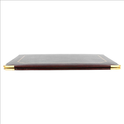 CALEPIN POUR ADDITIONS  16,5x22,5 CM BORDEAUX CUIR (1 UNITÉ)