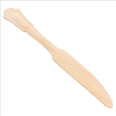 COUTEAUX 'CLASSIC'  20,4 CM NATUREL BOIS (100 UNITÉS)