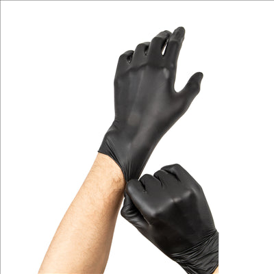 GANTS  SIZE: M NOIR NITRILE (100 UNITÉS)