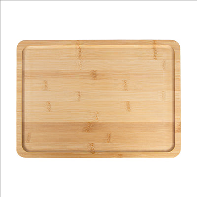 PLATEAU  35,5x25,5x2 CM NATUREL BAMBOU (1 UNITÉ)