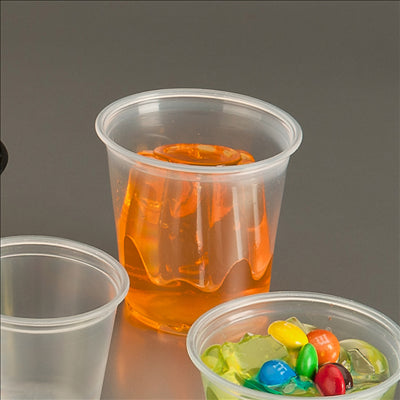 PETITS POTS MICRO-ONDABLES 165 ML Ø7,4x6 CM TRANSPARENT PP (2500 UNITÉS)