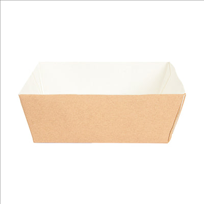 DELI-BARQUETTES  210 + 15 PE G/M2 7x7x3 CM MARRON CARTON (1000 UNITÉS)