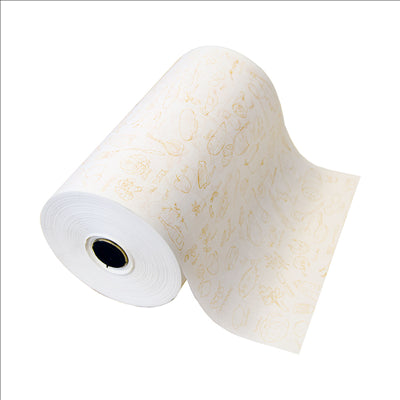 PAPIER ALIMENTAIRE INGRAISSABLE 'DELI' 35 G/M2 0,34x500 M BLANC PARCH.INGRAISSABLE (2 UNITÉS)