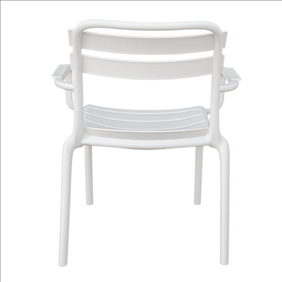 CHAISE EMPILABLE 'SUPRA-TEK'  55x64x75 CM BLANC PP (4 UNITÉS)