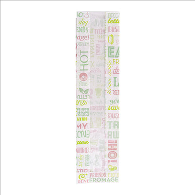 SACHETS BAGUETTE ROND AVEC FENÊTRE ECO 'PAROLE' 32 G/M2 9+6x35 CM BLANC PARCH.INGRAISSABLE (250 UNITÉS)