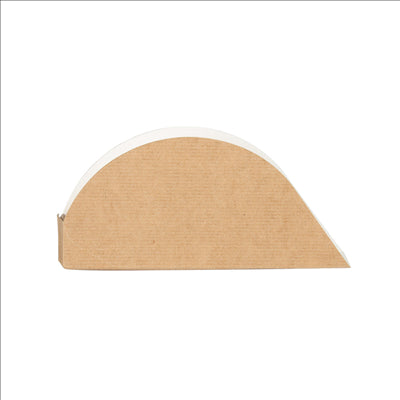 RÉCIPIENTS POUR TACOS 'THEPACK' 220 G/M2 15x2x7 CM NATUREL CARTON ONDULÉ NANO-MICRO (1200 UNITÉS)