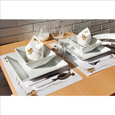 SETS DE TABLE 'BACCHUS' 48 G/M2 31x43 CM BLANC CELLULOSE (2000 UNITÉS)