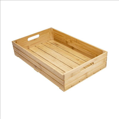 BOÎTE BUFFET GN 1/1  53x32,5x10 CM NATUREL BAMBOU (1 UNITÉ)