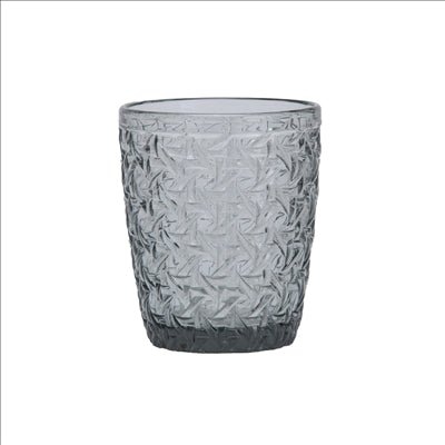 GOBELETS 'WAKI GLASS' 300 ML Ø8,2x10 CM GRIS VERRE (6 UNITÉS)