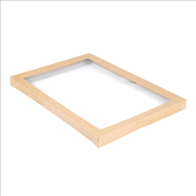 COUVERCLES POUR BOÎTES 253.17  300 G/M2 + PET 45,5x31,3x3 CM NATUREL KRAFT (50 UNITÉS)