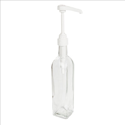 BOUTEILLE + POMPE CONDIMENTS 500 ML 6x29,7 CM TRANSPARENT VERRE (24 UNITÉS)