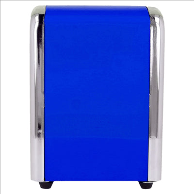 DISTRIBUTEUR SERVIETTES MINI SERVIS  10,5x9,7x14 CM BLEU INOX (12 UNITÉS)