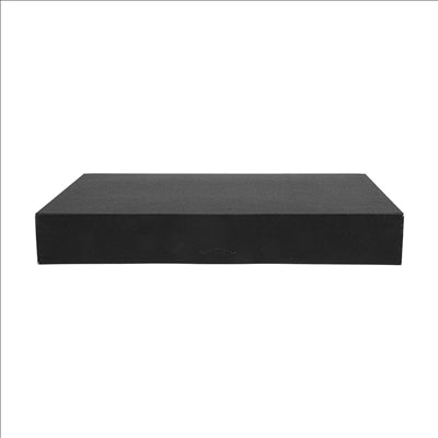 BOÎTES CATERING, PLATE 'THEPACK' 310 G/M2 28x42x6 CM NOIR CARTON ONDULÉ NANO-MICRO (100 UNITÉS)