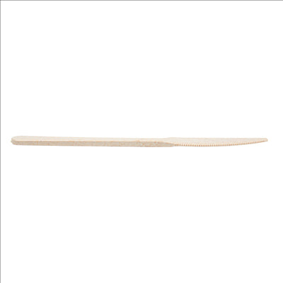 COUTEAUX 'LUXURY'  20 CM IVOIRE FIBRE DE BOIS (10 UNITÉS)