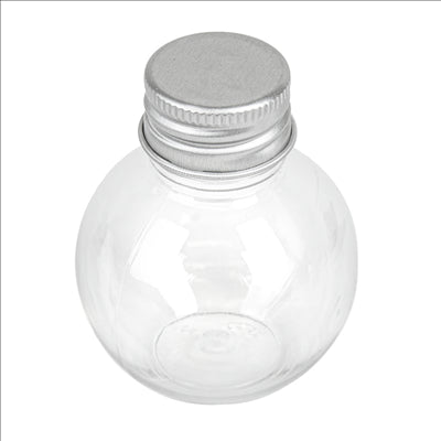 FLACONS AVEC BOUCHON EN ALUMINIUM 50 ML Ø5x6,2 CM TRANSPARENT PET (150 UNITÉS)