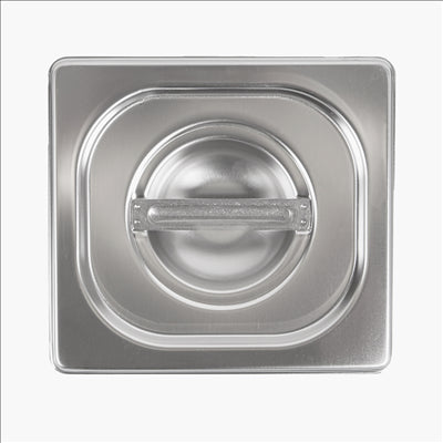 COUVERCLE 1/6 POUR RÉFÉRENCE 181.75  17,6x16 CM ARGENTE INOX (1 UNITÉ)