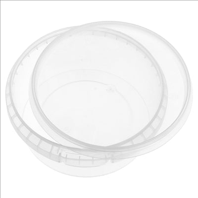 RÉCIPIENTS INVIOLABLES + COUVERCLES 300 ML Ø 11,8x5 CM TRANSPARENT PP (240 UNITÉS)