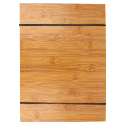 PLANCHE PORTE MENU AVEC ÉLASTIQUES  22,9x31,8x0,4 CM NATUREL MDF (10 UNITÉS)