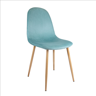CHAISE 'SUPRA-TEK'  54x45x87 CM CACTUS VELOURS (4 UNITÉS)