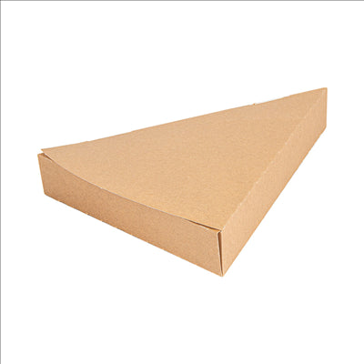 EMBALLAGES TRIANGULAIRES PIZZA 'THEPACK' 220 G/M2 18x23x3 CM NATUREL CARTON ONDULÉ NANO-MICRO (500 UNITÉS)