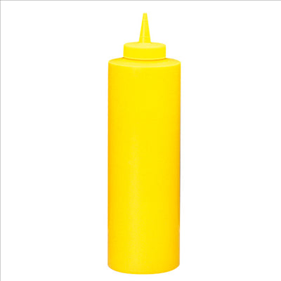 POIRES À SAUCES 720 ML Ø 7x25 CM JAUNE LDPE (6 UNITÉS)