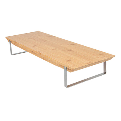 PLATEAU AVEC SUPPORT  54x19x8 CM NATUREL BAMBOU (1 UNITÉ)