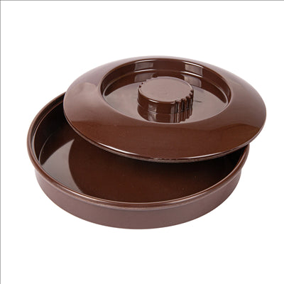 RÉCIPIENTS POUR TORTILLAS 'ASAMI WARE'  Ø 19 CM MARRON MÉLAMINE (1 UNITÉ)