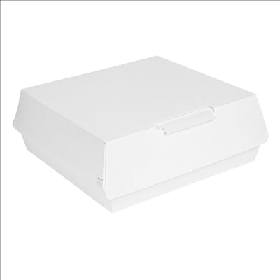 BOÎTES "LARGE LUNCH BOX" 'THEPACK' 240 G/M2 23,5x24x8,7 CM BLANC CARTON ONDULÉ NANO-MICRO (150 UNITÉS)