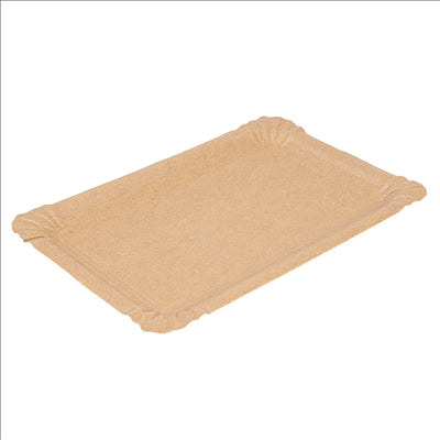 PLATEAUX PÂTISSERIE - PETITS  300 G/M2 20x13 CM NATUREL KRAFT (250 UNITÉS)